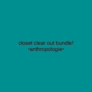 Closet Clear Out Women’s Anthropologie Clothing Mystery Box